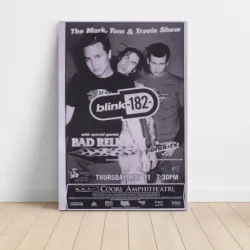 Blink-182 – The Mark Tom and Travis Show Coors Amphitheatre Fine Art Concert Poster