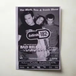 Blink-182 – The Mark Tom and Travis Show Coors Amphitheatre Fine Art Concert Poster