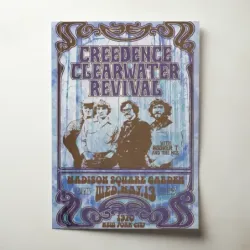 Creedence Clearwater Revival – Madison Square Garden 1970 Fine Art Concert Poster