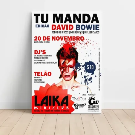 David Bowie – Tu Manda Laika Miniclub Fine Art Music Poster