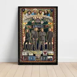 Eagles – 1971 Collage Fine Art Music Poster