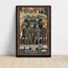 Eagles – 1971 Collage Fine Art Music Poster