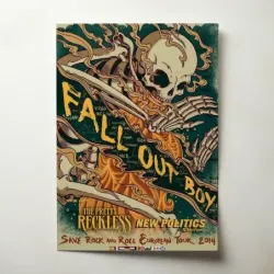 Fall Out Boy – Save Rock and Roll European Tour 2014 Fine Art Concert Poster