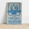 Fleetwood Mac – Swing Auditorium San Bernardino 1976 Fine Art Concert Poster