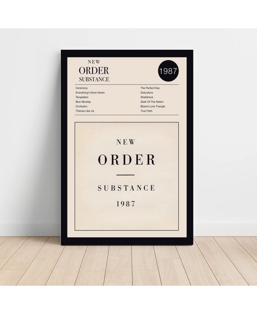 New Order – Substance Fine Art Album Poster