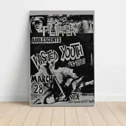 Flipper and Wasted Youth – Vex Fine Art Concert Poster