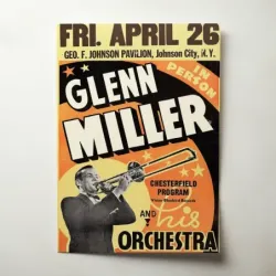 Glenn Miller – Johnson City Fine Art Concert Poster