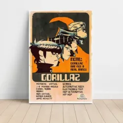 Gorillaz – Not A Real Band Fine Art Music Poster