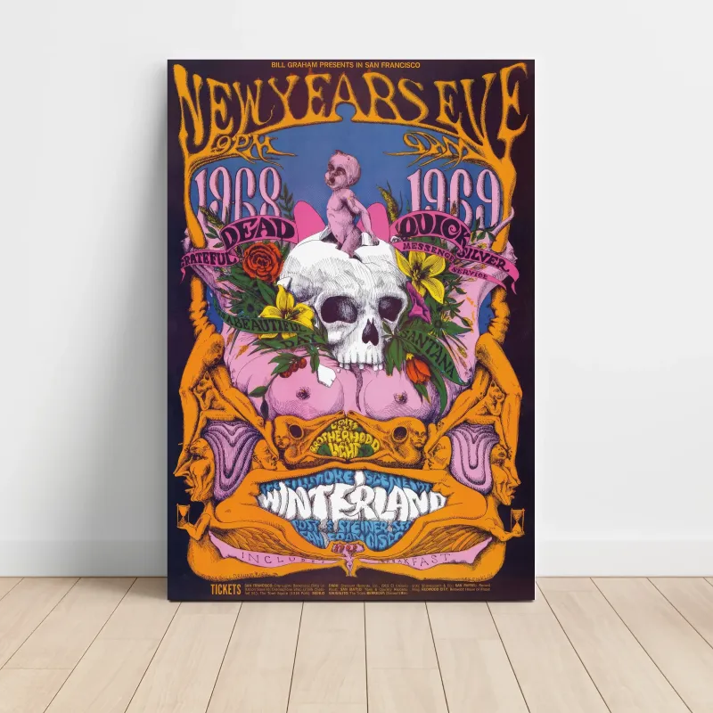 Grateful Dead – New Years Eve 1968 Winterland Fine Art Concert Poster