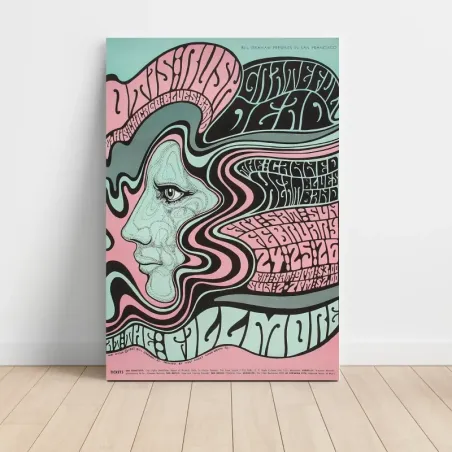 Grateful Dead and Otis Rush – Fillmore 1967 Fine Art Concert Poster