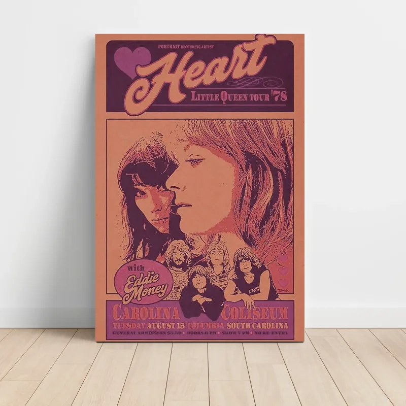 Heart – Little Queen Tour 1978 Carolina Coliseum Fine Art Concert Poster