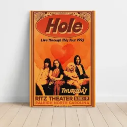 Hole – Live Through This Tour 1995 Ritz Theater Raleigh Fine Art Concert Poster