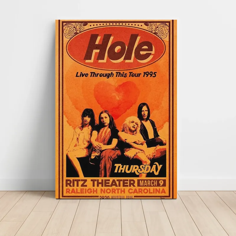 Hole – Live Through This Tour 1995 Ritz Theater Raleigh Fine Art Concert Poster