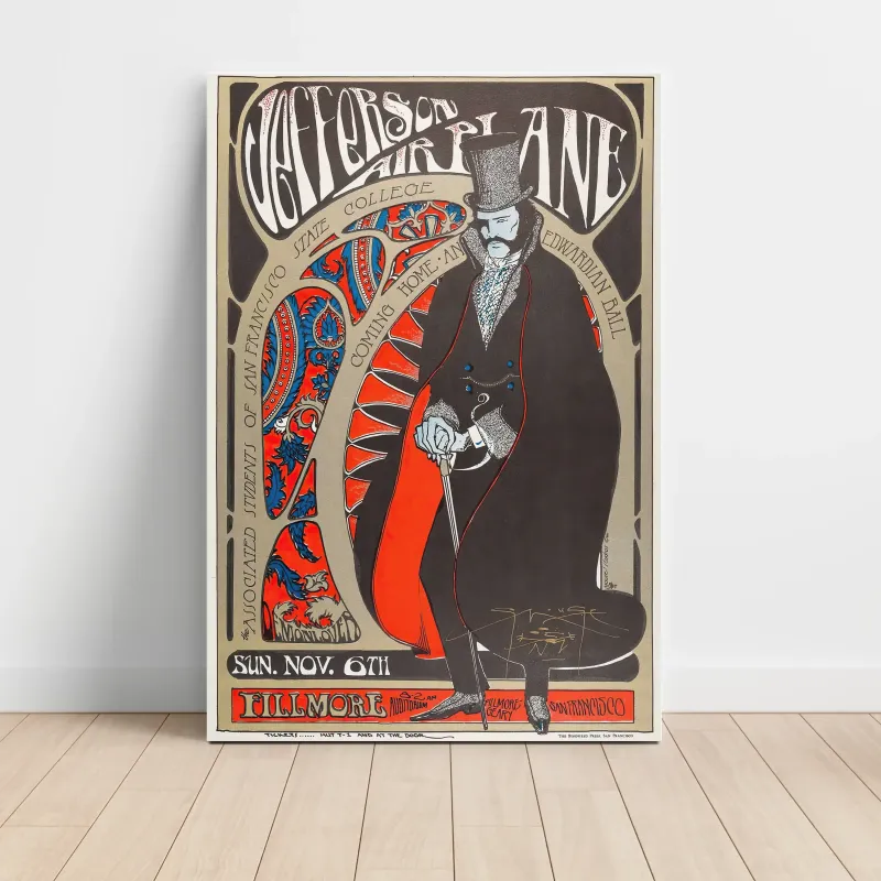 Jefferson Airplane – Fillmore Auditorium Fine Art Concert Poster