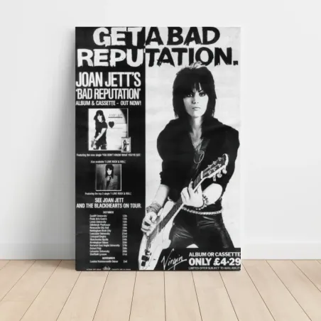 Joan Jett – Bad Reputation Fine Art Music Poster