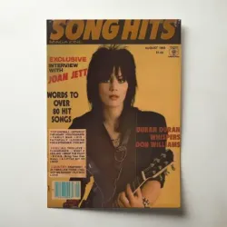 Joan Jett – Song Hits Magazine 1983 Fine Art Music Poster