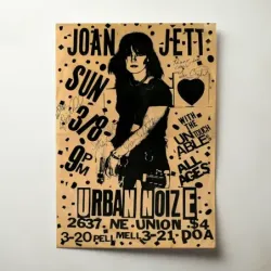 Joan Jett – Urban Noize Fine Art Concert Poster