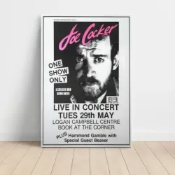Joe Cocker – Logan Campbell Centre Fine Art Concert Poster