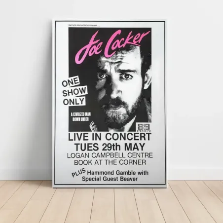 Joe Cocker – Logan Campbell Centre Fine Art Concert Poster
