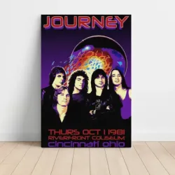 Journey – Riverfront Coliseum Cincinnati 1981 Fine Art Concert Poster