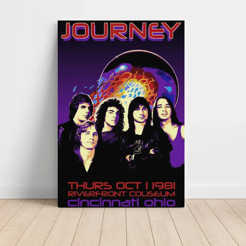 Journey – Riverfront Coliseum Cincinnati 1981 Fine Art Concert Poster