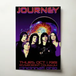 Journey – Riverfront Coliseum Cincinnati 1981 Fine Art Concert Poster