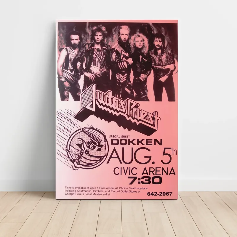 Judas Priest and Dokken – Civic Arena Fine Art Concert Poster