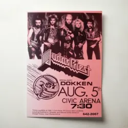 Judas Priest and Dokken – Civic Arena Fine Art Concert Poster