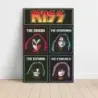 Kiss – The Demon The Spaceman The Catman The Starchild Fine Art Music Poster