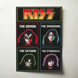 Kiss – The Demon The Spaceman The Catman The Starchild Fine Art Music Poster