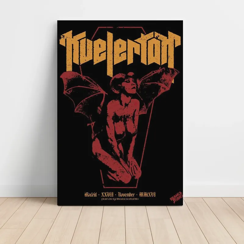 Kvelertak – Madrid 2016 Fine Art Concert Poster