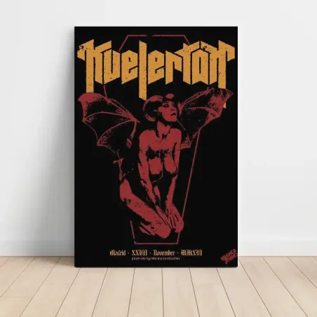 Kvelertak – Madrid 2016 Fine Art Concert Poster