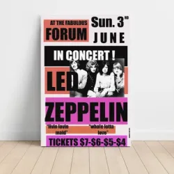 Led Zeppelin – The Forum Fine Art Concert Poster