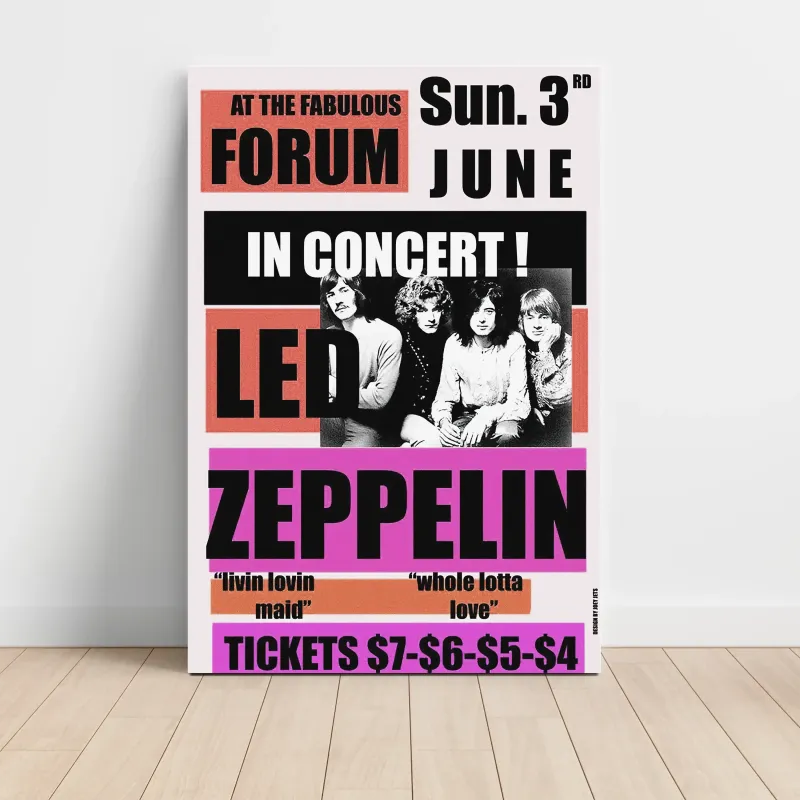Led Zeppelin – The Forum Fine Art Concert Poster