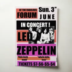 Led Zeppelin – The Forum Fine Art Concert Poster