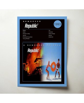 New Order – Republic Fine Art Album Poster