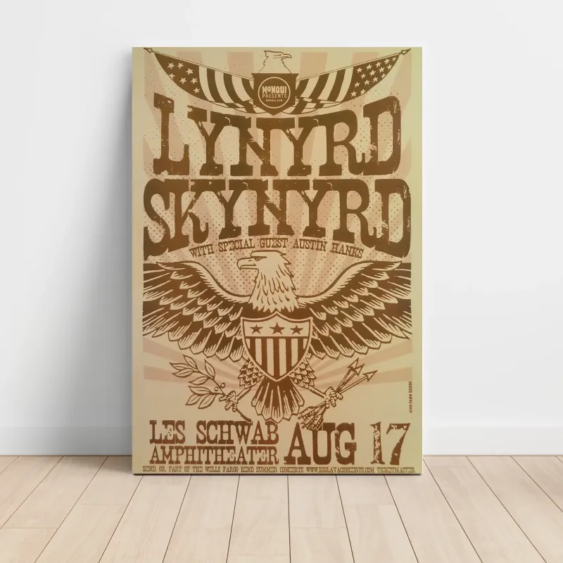 Lynyrd Skynyrd – Les Schwab Amphitheater Fine Art Concert Poster