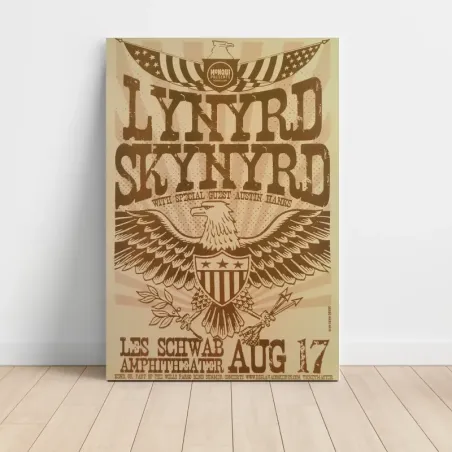 Lynyrd Skynyrd – Les Schwab Amphitheater Fine Art Concert Poster