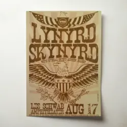 Lynyrd Skynyrd – Les Schwab Amphitheater Fine Art Concert Poster