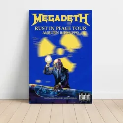 Megadeth – Rust In Peace Tour Auburn Hills 1990 Fine Art Concert Poster