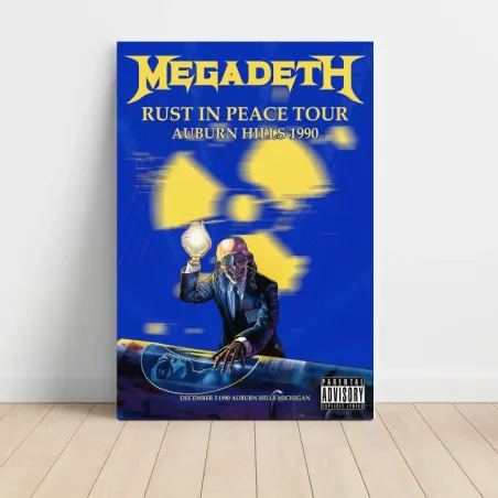 Megadeth – Rust In Peace Tour Auburn Hills 1990 Fine Art Concert Poster
