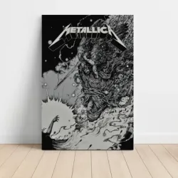 Metallica – Black and White Art Fine Art Music Poster