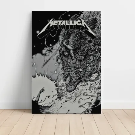 Metallica – Black and White Art Fine Art Music Poster