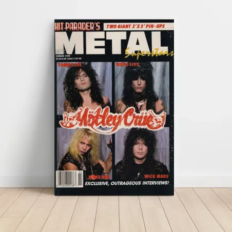 Mötley Crüe – Hit Parader's Metal Superstars 1990 Fine Art Music Poster