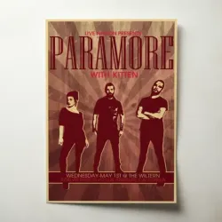 Paramore – The Wiltern Los Angeles Fine Art Concert Poster