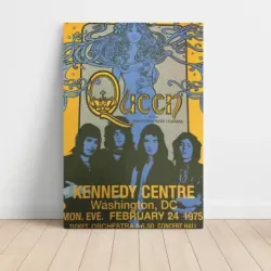 Queen – Kennedy Centre Washington 1975 Fine Art Concert Poster