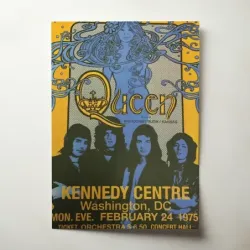 Queen – Kennedy Centre Washington 1975 Fine Art Concert Poster