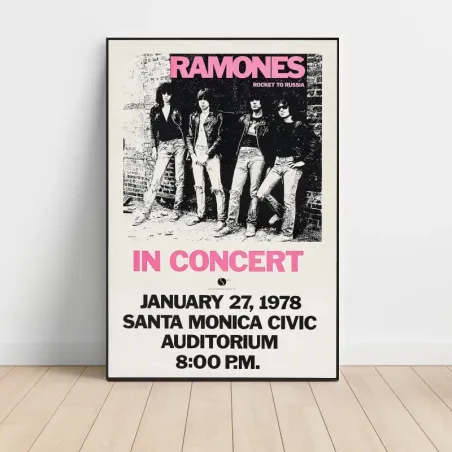 Ramones – Santa Monica Civic Auditorium 1978 Fine Art Concert Poster