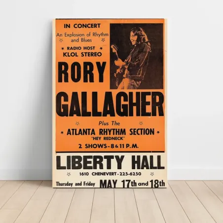 Rory Gallagher – Liberty Hall Fine Art Concert Poster