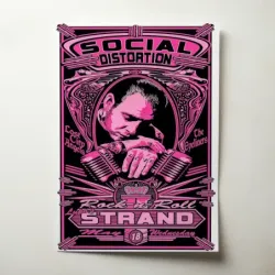 Social Distortion – Lupos Strand Fine Art Concert Poster